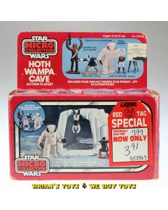 Vintage Kenner Star Wars Boxed Micro Collection Hoth Wampa Cave Action Playset C8.5 with C6 Box