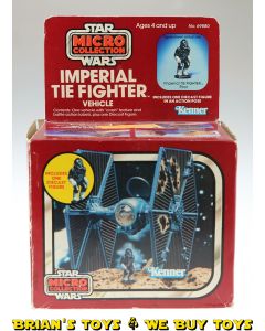 Vintage Kenner Star Wars Boxed Micro Collection Imperial TIE Fighter Vehicle MIB 6.5 (decals unapplied)