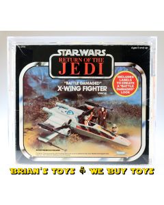 Vintage Kenner Star Wars Boxed Vehicle ROTJ X-Wing (Battle Damaged) AFA 75 EX+/NM #11073194