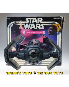Vintage Kenner Star Wars Vehicle Boxed Darth Vader TIE Fighter C7 with C5 Box (1 wing doesn't stay connected to cockpit)