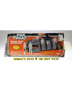 Vintage Star Wars Vehicle Boxed Imperial Troop Transport C6 with C1 Box (missing 1 helmet)