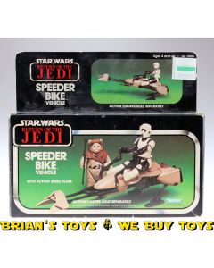 Vintage Kenner Star Wars Vehicle Boxed Speeder Bike C9 with C7 Box #2