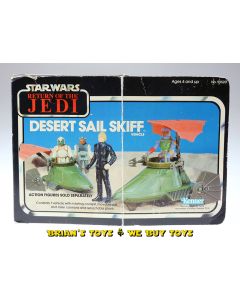 Vintage Kenner Star Wars Mini-Rig Boxed Desert Sail Skiff MIB C6.5 ROTJ Box (decals applied)