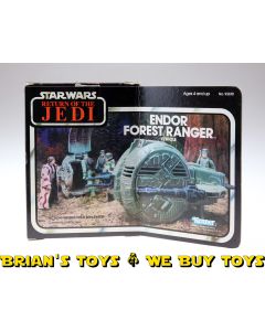 Vintage Kenner Star Wars Mini-Rig Boxed Endor Forest Ranger MIB C8 ROTJ Box (decals applied)