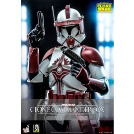 Star Wars Sideshow Hot Toys 12" Boxed Clone Commander Fox (TMS103)