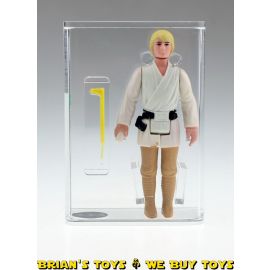 Vintage 1977 Kenner Star Wars Loose Action Figure Luke Skywalker Blonde/Dark Brown Pants AFA 75+ EX+/NM #11112923