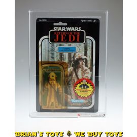 Vintage 1984 Kenner Star Wars ROTJ 79 Back-B Logray Carded Action Figure AFA 85 Y-NM+ (C85 B90 F80) #12012867