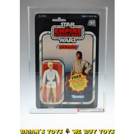 Vintage Kenner Star Wars Carded ESB 21 Back Luke Skywalker Action Figure AFA 70 EX+ (C70 B85 F80) #16218757