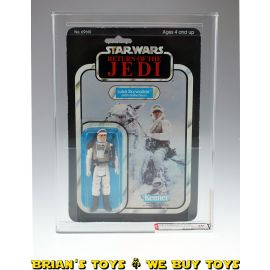 Vintage Kenner Star Wars Carded ROTJ 65 Back-A Luke (Hoth Battle Gear) Action Figure AFA 70 EX+ (C70 B85 F75) #11755370