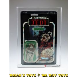 Vintage Kenner Star Wars Carded ROTJ 77 Back-A Chief Chirpa Action Figure Made in Mexico AFA 80+ NM (C80 B85 F85) #11866210
