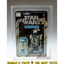 Vintage Star Wars 12 Back B R2-D2 AFA 60 EX (C60 B60 F80) #14918530