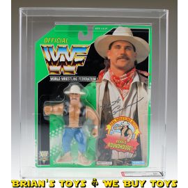 1994 Hasbro WWF Series 11 Green Card Bart (Smoking Gunns) Action Figure AFA 80 NM (C80 B85 F85) #11019884