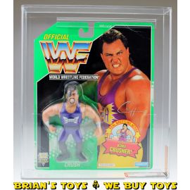 1994 Hasbro WWF Series 11 Green Card Crush Action Figure AFA 70 EX+ (C70 B80 F85) #17455381