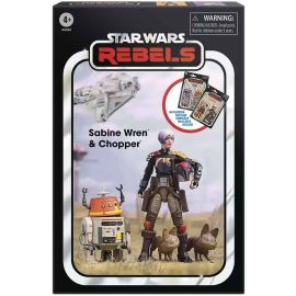 Star Wars The Vintage Collection Boxed 3-3/4" Deluxe Sabine Wren & Chopper Action Figures