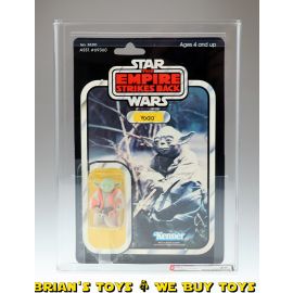 Vintage Kenner Star Wars Carded ESB 41 Back-D Yoda Orange Snake Action Figure AFA 70 EX+ (C70 B70 F85) #11133502