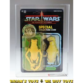 Vintage Kenner Star Wars Carded POTF 92 Back Amanaman Action Figure AFA 85 Y-NM+ (C80 B85 F85) #19564589