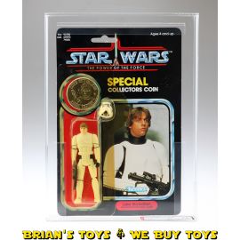 Vintage Kenner Star Wars Carded POTF 92 Back Luke Stormtrooper Action Figure AFA 75 Y-EX+/NM (C75 B75 F85) #11588674