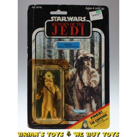 Vintage Kenner Star Wars Carded ROTJ Logray Action Figure C4Y