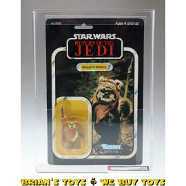 Vintage Kenner Star Wars Carded ROTJ 79 Back-A Wicket W. Warrick Action Figure AFA 75+ Y-EX+/NM (C75 B75 F85) #17112286
