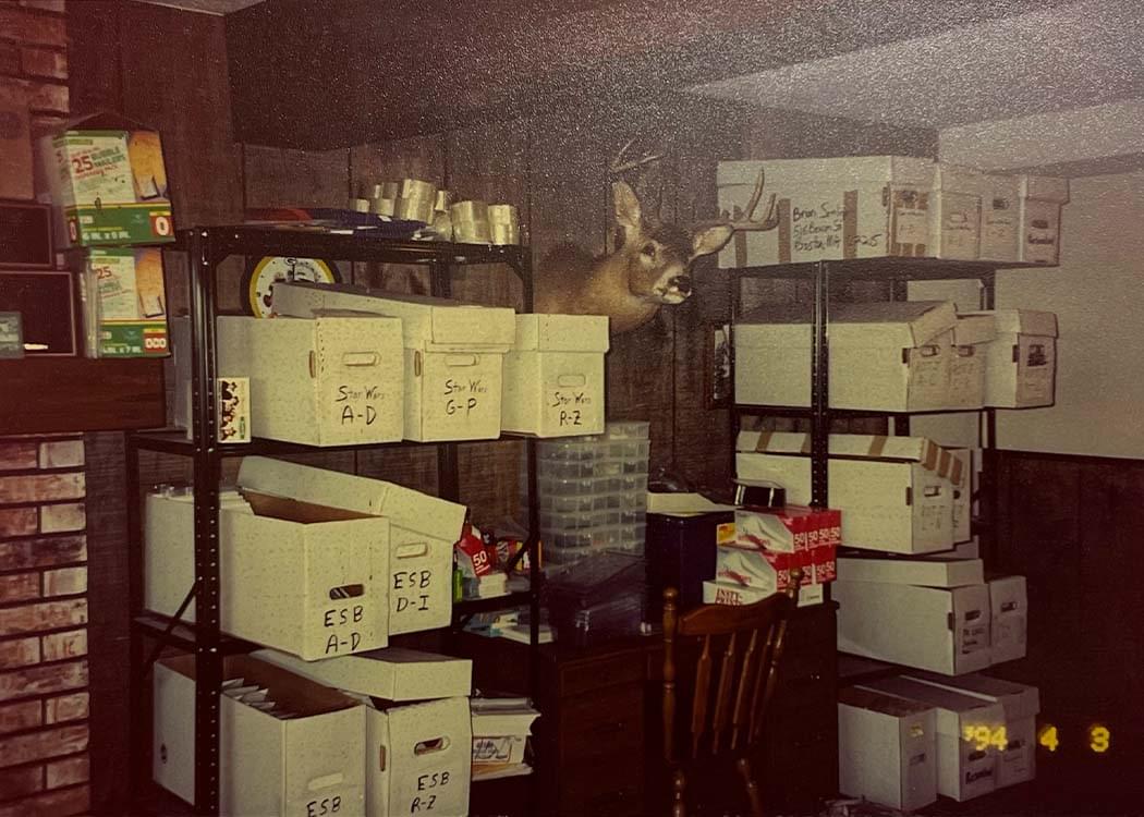 The basement of Brian's parents home was taken over in the mid to late 90's with inventory!