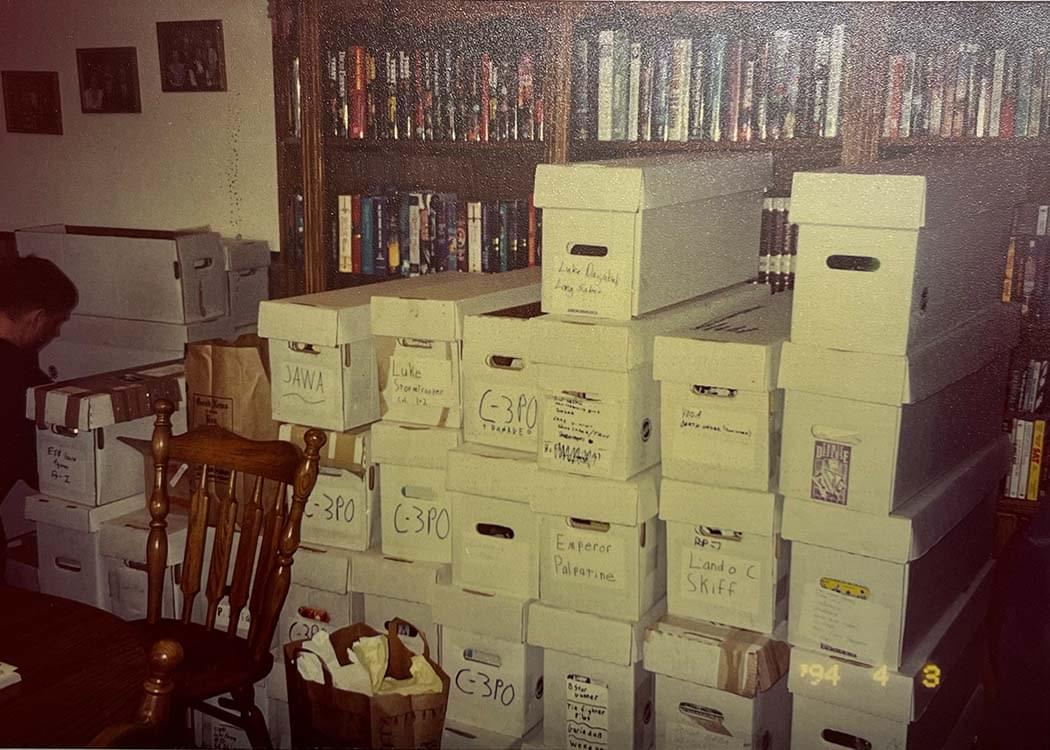 The basement of Brian's parents home was taken over in the mid to late 90's with inventory!