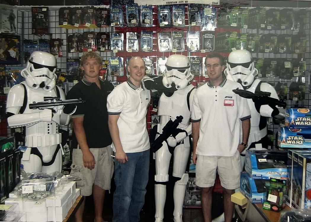 Wizard World Chicago (about 2005) - Brent Nelson, Kris Langham, and Brian held at gunpoint by Stormtroopers