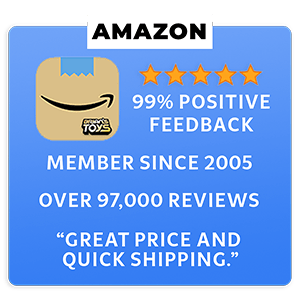 Brian's Toys has a 5 star rating and 99% positive feedback on Amazon