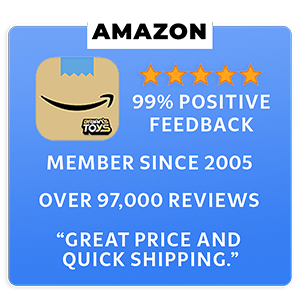 Brian's Toys has a 5 star rating and 99% positive feedback on Amazon 