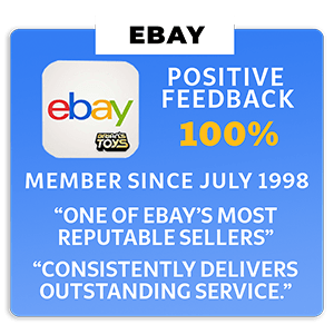 ebay positive feedback 100%. member since july 1998. one of ebay's most reputable sellers. consistently delivers outstanding service.