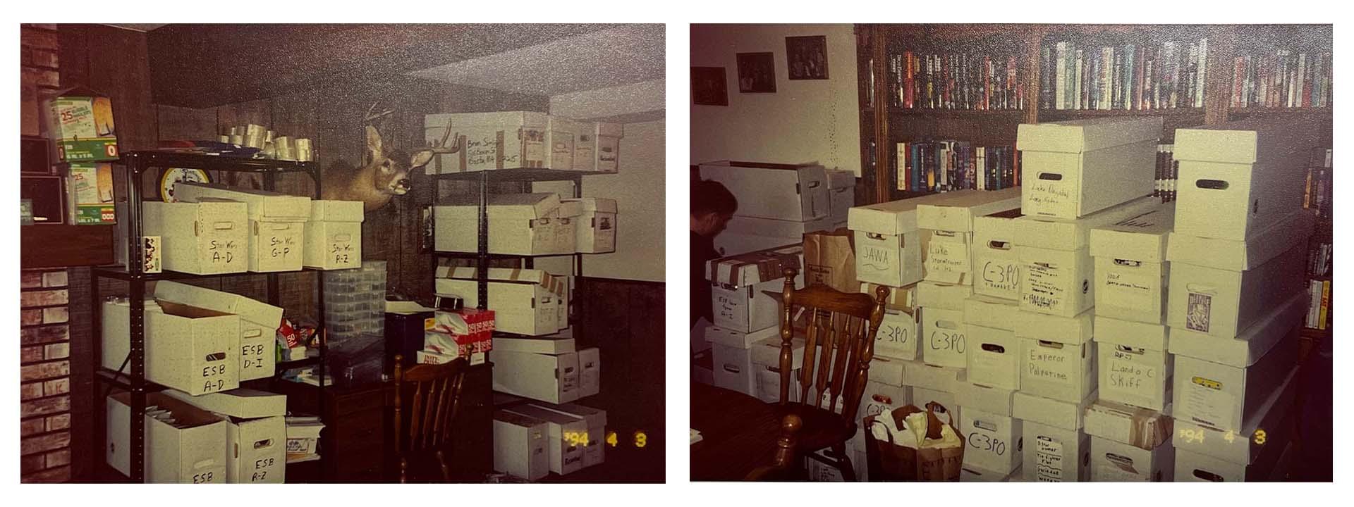 The basement of Brian's parents home was taken over in the mid to late 90's with inventory!